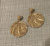 M Rafia earings