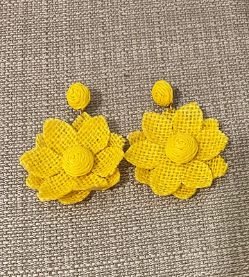 M Rafia earings