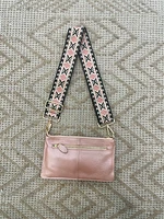 L mini messenger with straps