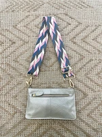 L mini messenger with straps