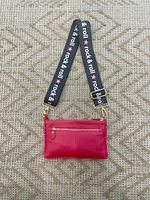 L mini messenger with straps