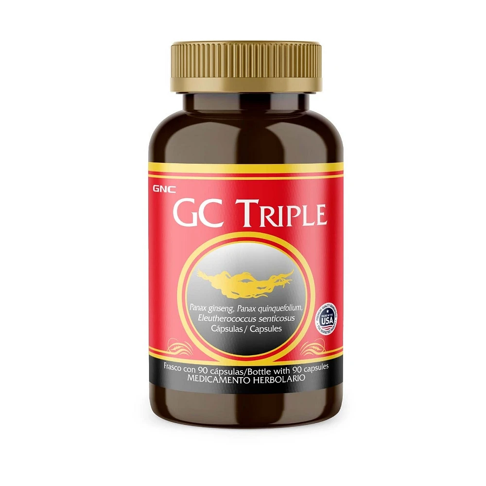 GC Triple Ginseng GNC 90 Cápsulas