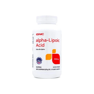 Ácido Alfa Lipoico 100 mg GNC 120 Cápsulas