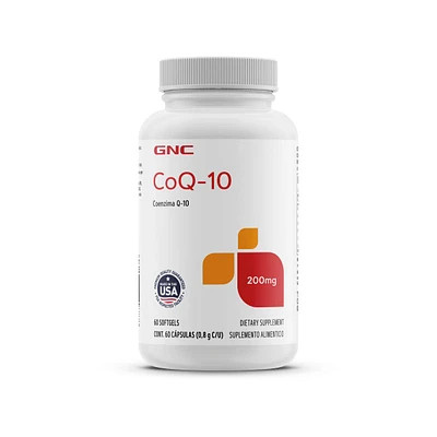 Coenzima Q-10 200 mg GNC 60 Cápsulas
