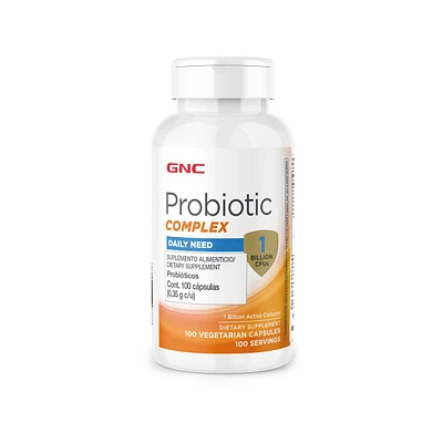 Probióticos 1 Billón UFC GNC 100 Cápsulas