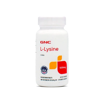 L-Lisina 500 mg GNC 100 Tabletas