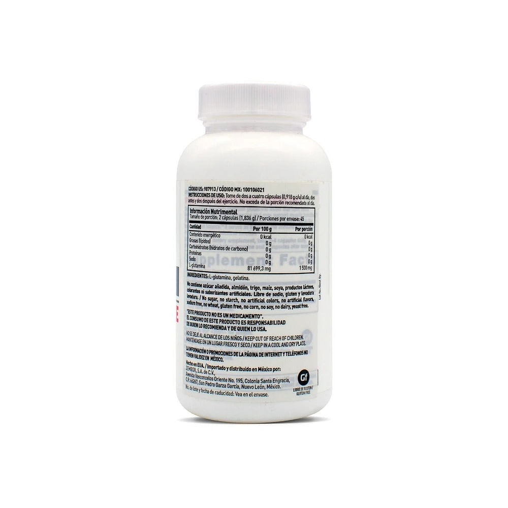 L-Glutamina 1500 mg Pro Performance 90 Cápsulas