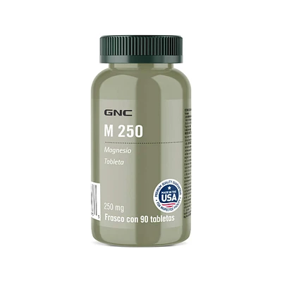 M 250 Magnesio 250 mg GNC 90 Tabletas