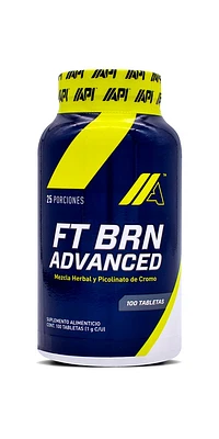 Ft Brn Advanced Mezcla Herbal y Picolinato de Cromo Advanced Performulations 100 Tabletas