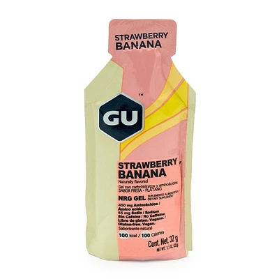 Gel con Carbohidratos y aminoácidos GU Fresa Plátano 32 Gramos
