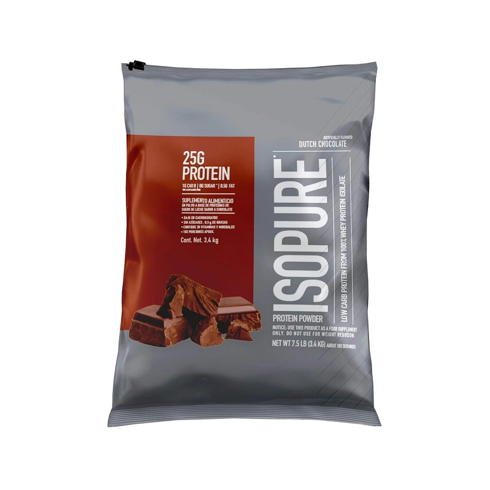 Low Carb Proteína Isopure Chocolate 7.5 Libras