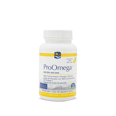 Pro Omega Aceite de Pescado Nordic Naturals Limón 60 caps