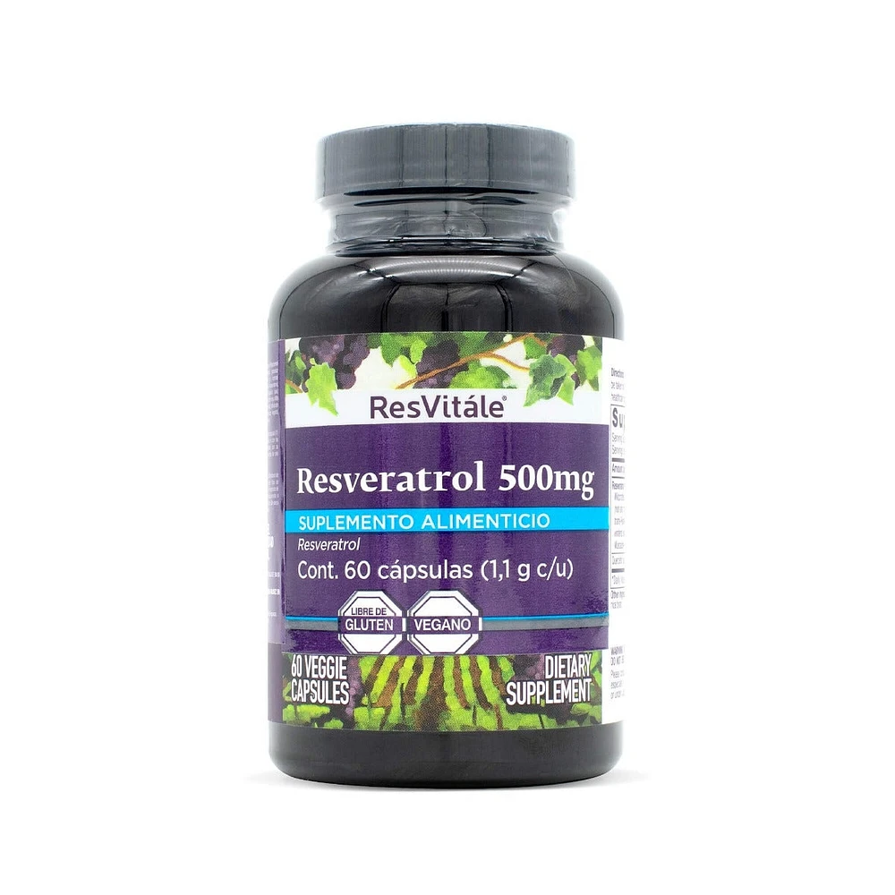 Resveratrol 500 mg Resvitale 60 Cápsulas