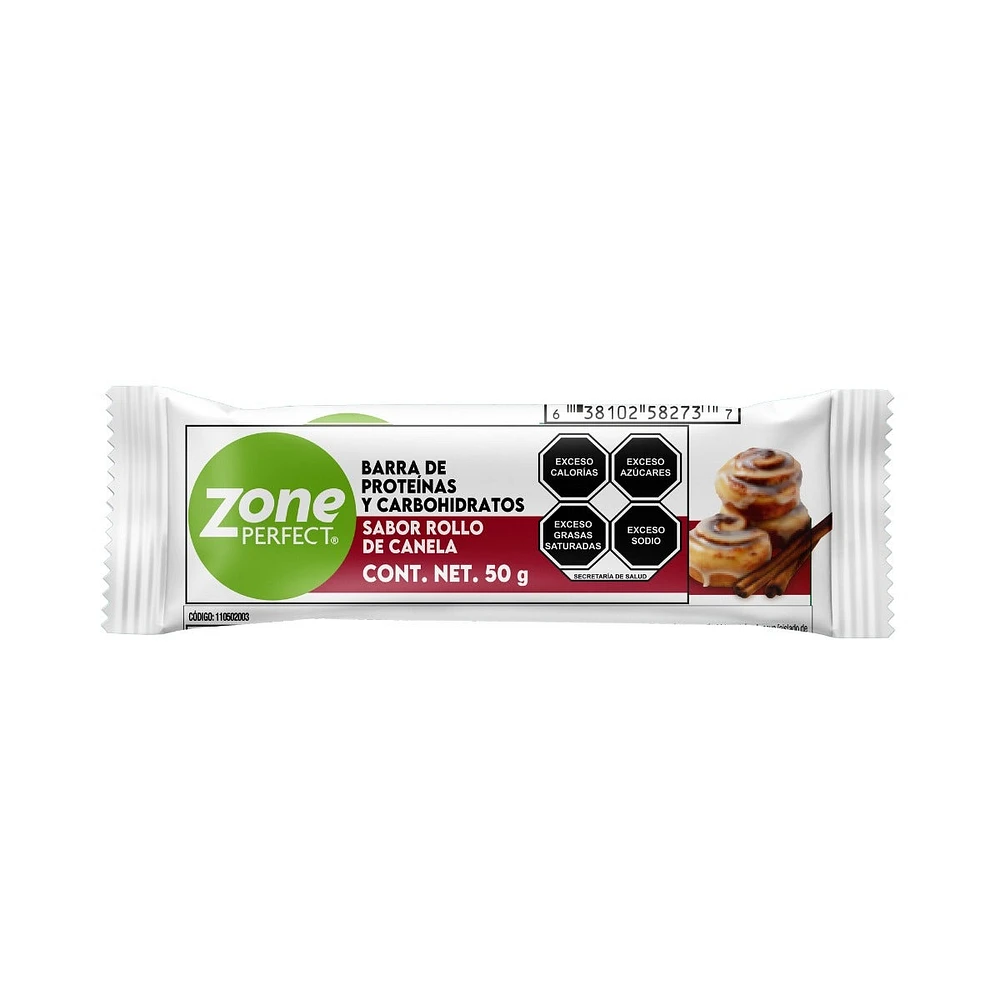 Barra Snack Zone Perfect Canela 50 Gramos