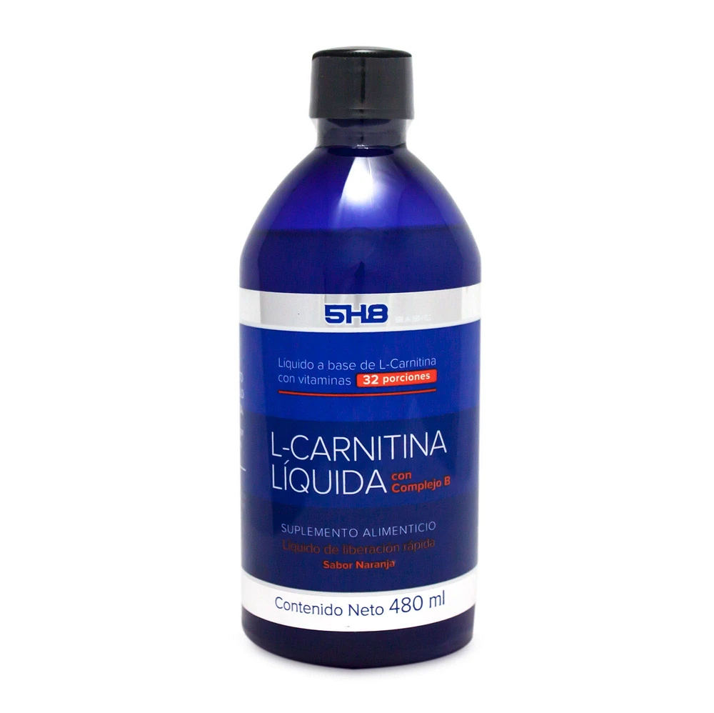 L - Carnitina Líquida 5H8 Naranja 480 Mililitros