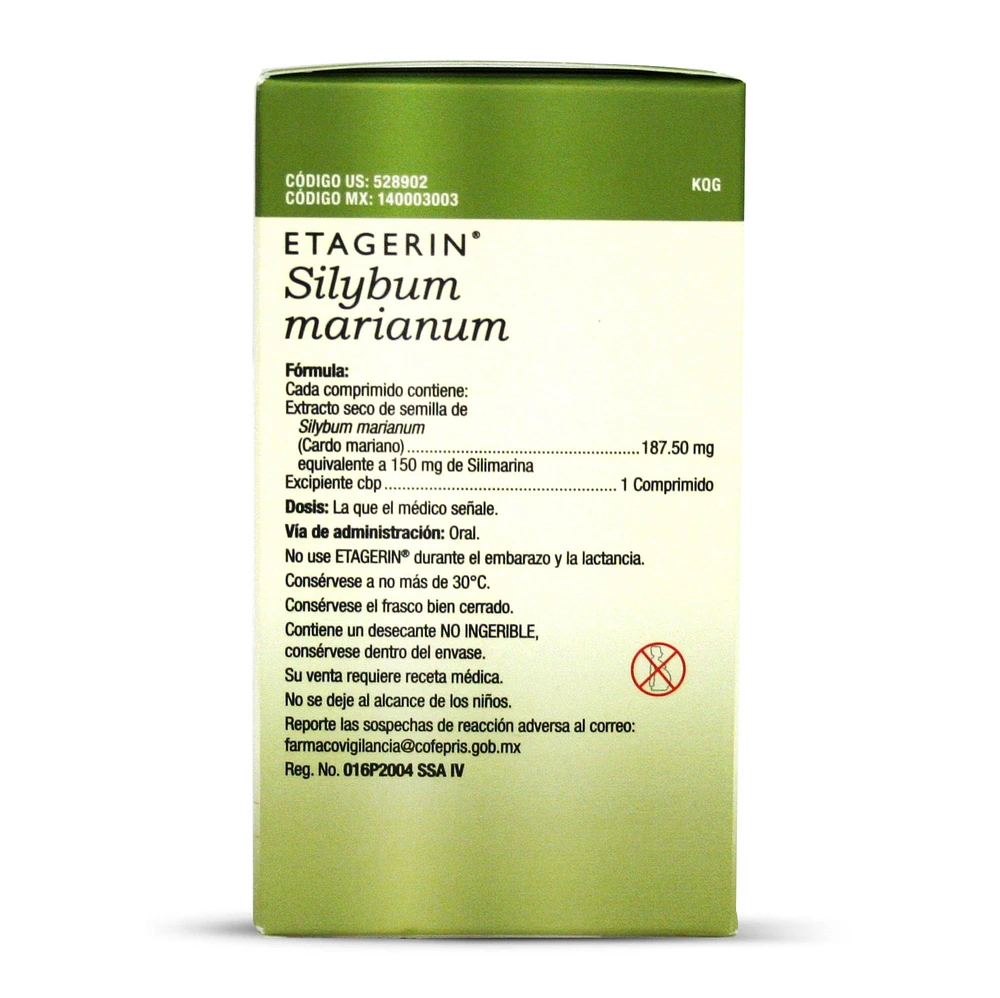 Etagerin Cardo Mariano Herbal Plus 90 Tabletas