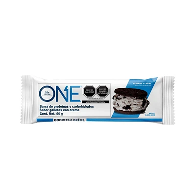 Barra de Proteína ONE Cookies & Cream 60 Gramos