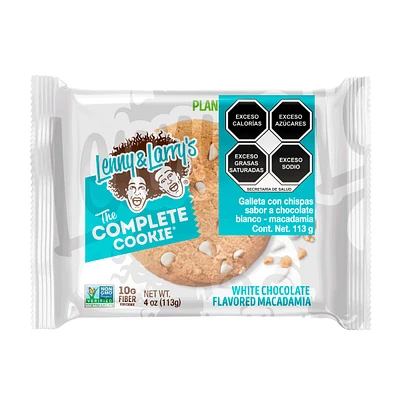 Galleta de Proteína Vegana Lenny & Larry's Chocolate Blanco y Macadamia 113 Gramos