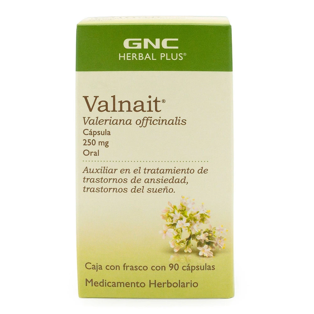 Valnait Valeriana 250 mg Herbal Plus 90 Cápsulas