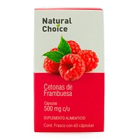 Cetonas de Frambuesa 500 Mg Natural Health 60 Cápsulas