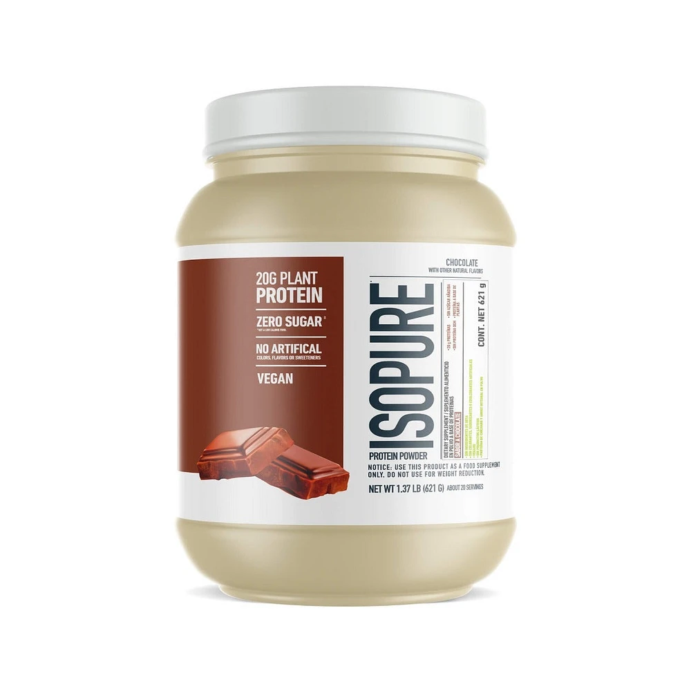 Plant Proteína Vegana Isopure Chocolate 621 Gramos