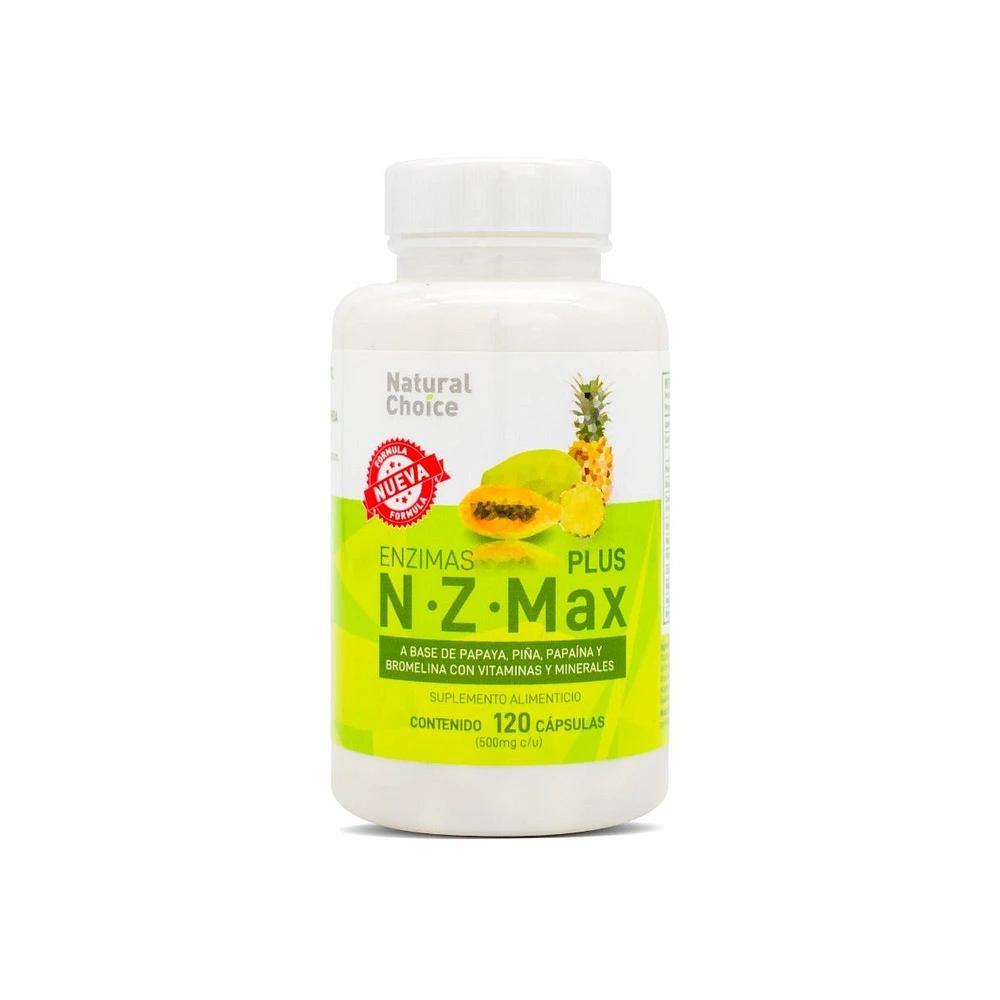 N Z Max Plus Enzimas Natural Choice 120 Cápsulas