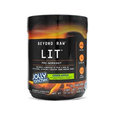 Lit Pre-Entrenador Jolly Rancher Beyond Raw Manzana Verde 429.60 Gramos