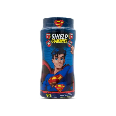 Gomitas Superman Shield Vit C,Vit D, Zinc y Betaglucano Biodesa Kids Sabores Mixtos 90 Gomitas