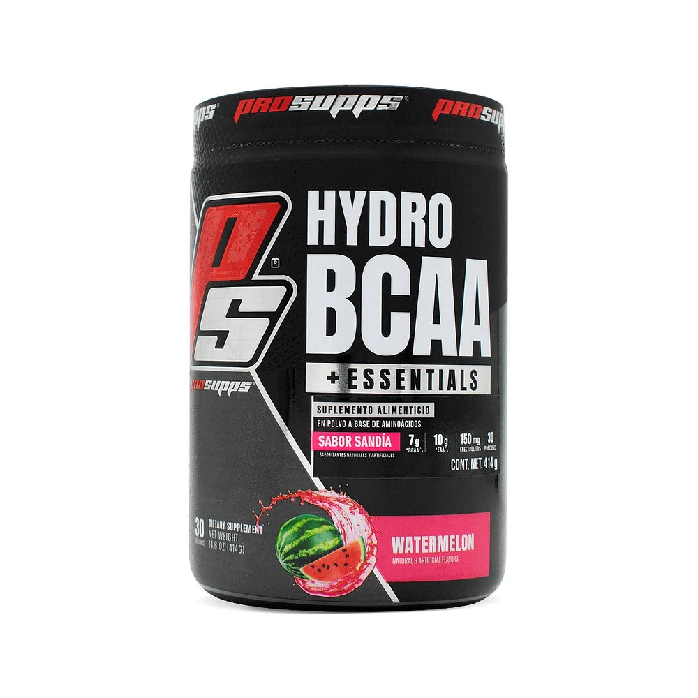 HydroBCAA Essentials Aminoácidos ProSupps Sandía 414 Gramos