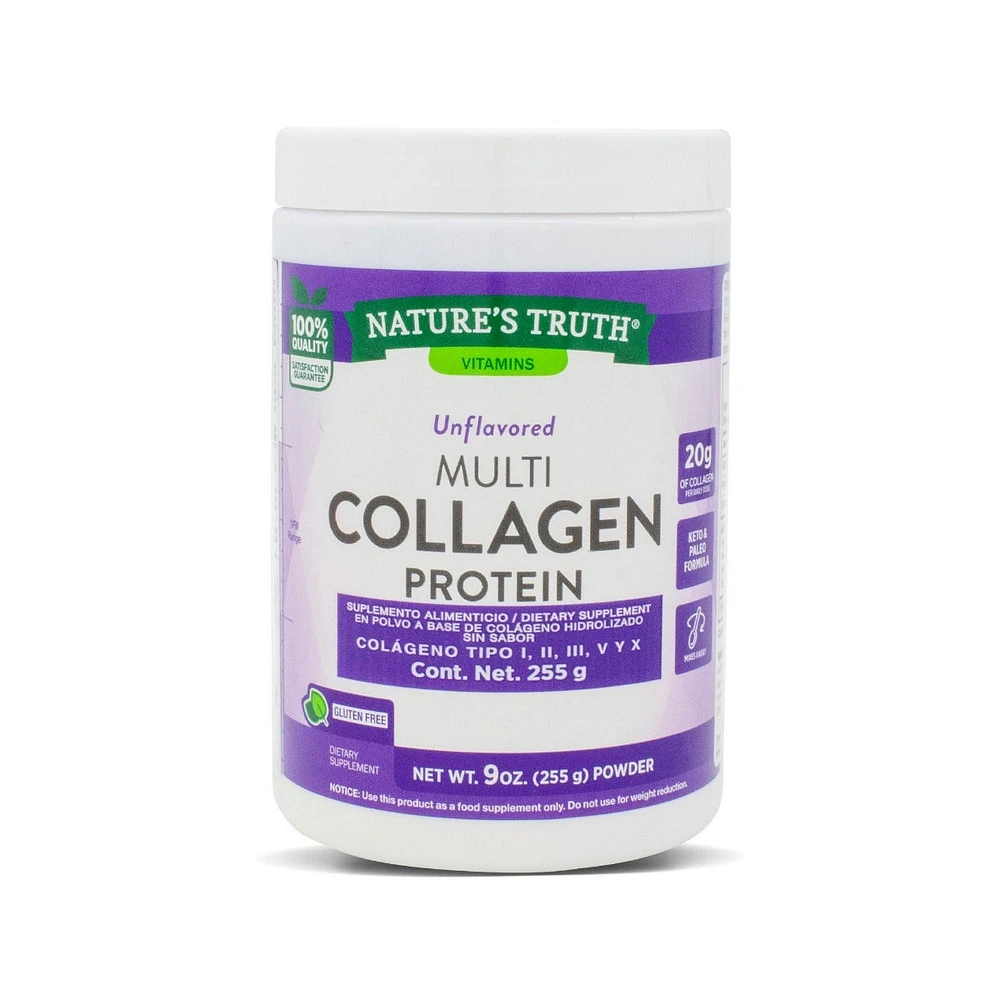 Multi Colágeno con Proteina Natures Truth Sin Sabor 255 Gramos