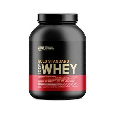 Gold Standard 100% Whey Proteína de suer Optimum Nutrition Fresa 5 Libras