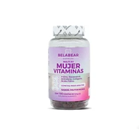 Gomitas de Vitaminas y Minerales para Mujer BELABEAR Frutos rojos 100 Gomas