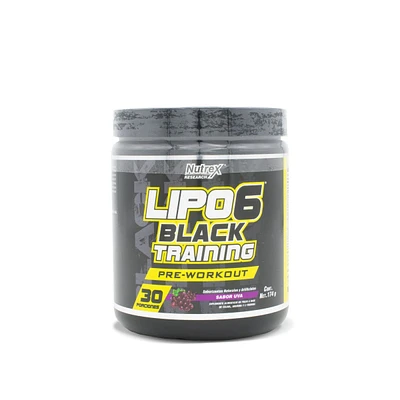 Lipo 6 Black Training Pre entrenador Nutrex Research Uva 174 Gramos