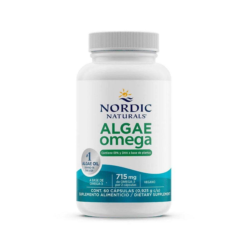 Capsulas de Algas de omega Nordic Naturals 60 caps