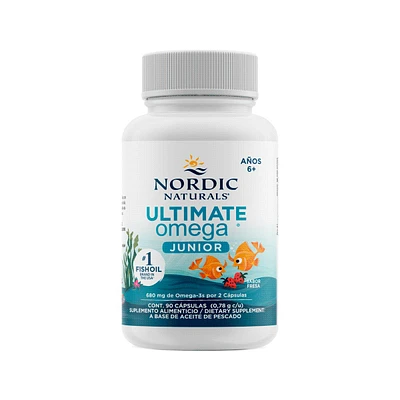 Capsulas de Omega 3 para niños Nordic Naturals Fresa 90 Softgels