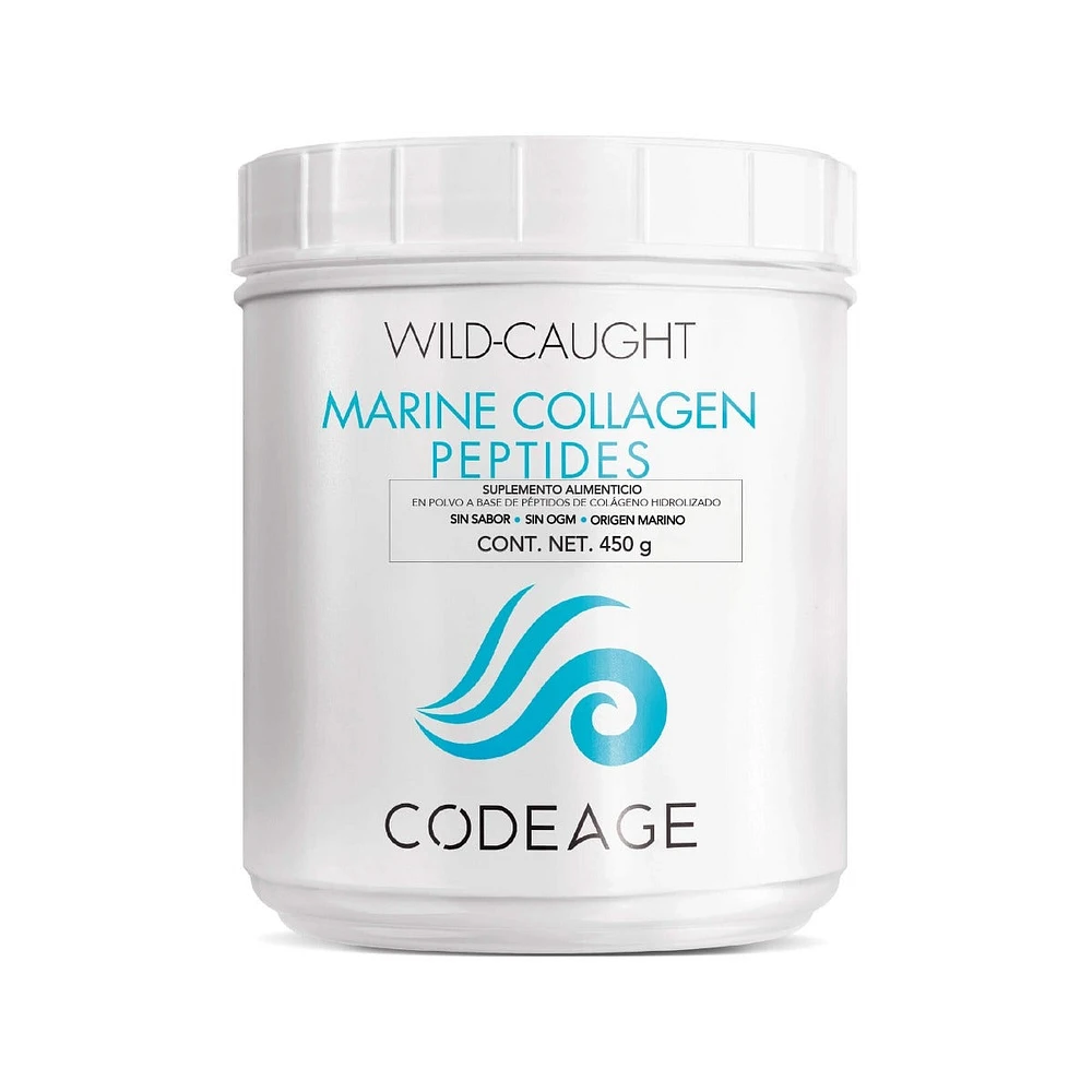 Colágeno Marino Hidrolizado en polvo Codeage Sin Sabor 450 gr