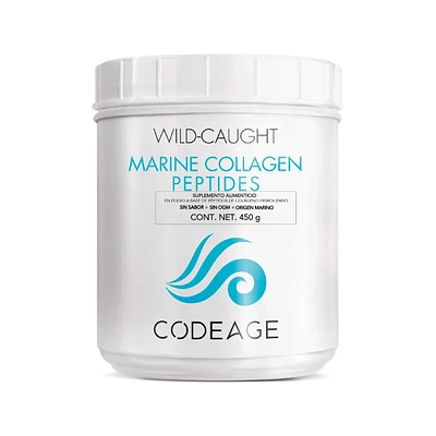 Colágeno Marino Hidrolizado en polvo Codeage Sin Sabor 450 gr