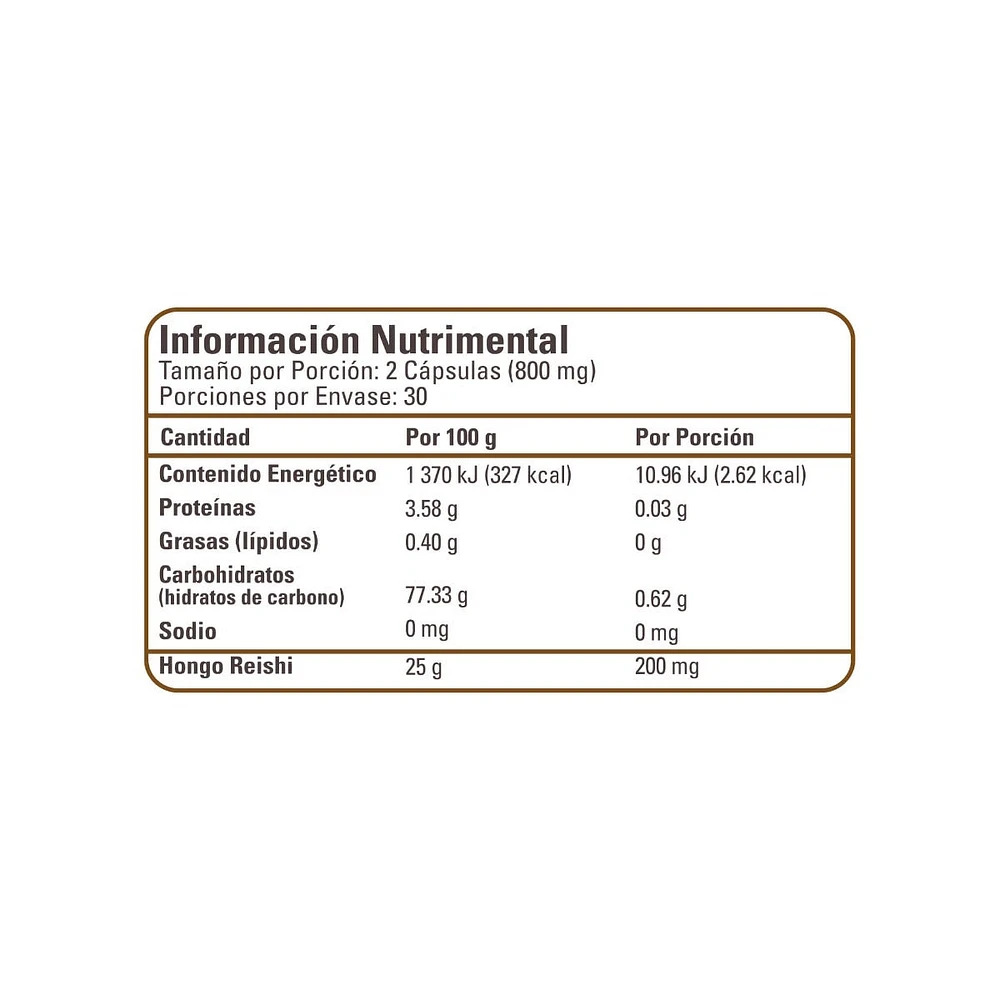 Reishi Ganoderma orgánica Organic Side 60 caps