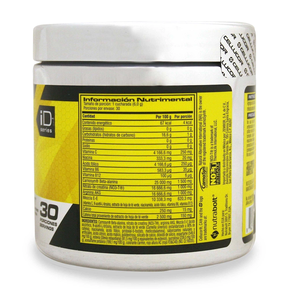 C4 Pre-entrenador Cellucor Ponche de Frutas 180 Gramos