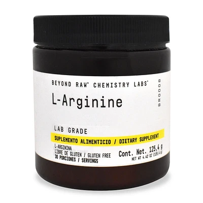 L-Arginina Beyond Raw Chemistry Labs 125.4 Gramos