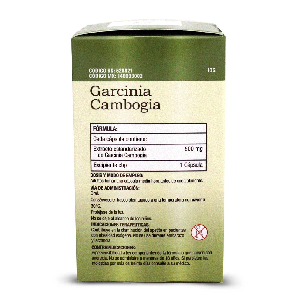 Garcinia Cambogia 500 mg Herbal Plus 60 Cápsulas