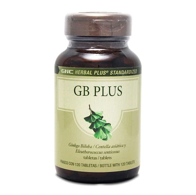 GB PLUS Ginkgo Biloba Herbal Plus 120 Tabletas