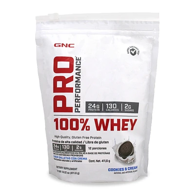 100% Whey Proteína de suero de leche Pro Performance Cookies & Cream 411.6 Gramos