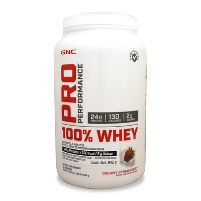 100% Whey Proteína de suero de leche Pro Performance Fresa 845 Gramos