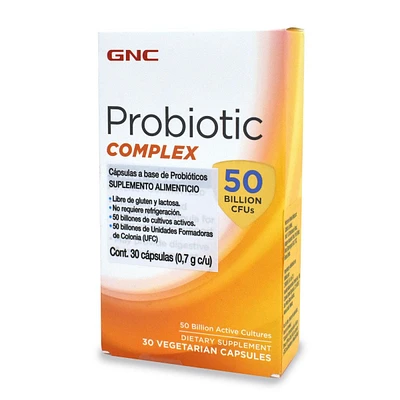 Probióticos 50 Billones UFC GNC 30 Cápsulas