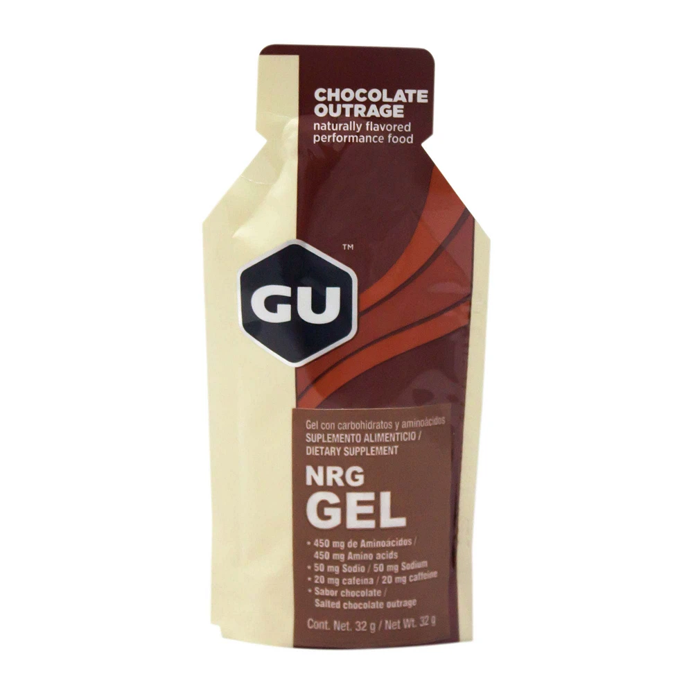 Gel con Carbohidratos y aminoácidos GU Chocolate 32 Gramos