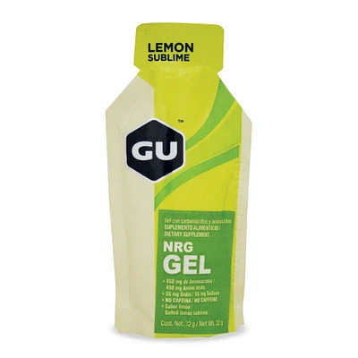 Gel con Carbohidratos y aminoácidos GU Limón 32 gr