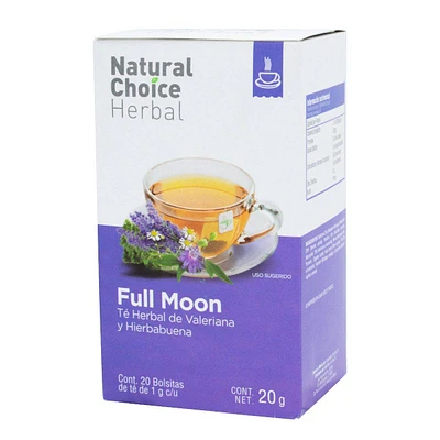 Té Full Moon Valeriana y Hierbabuena Natural Choice Herbal 20 Bolsitas