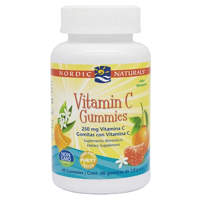 Vitamina C 250 mg Nordic Naturals Mandarina 60 Gomitas