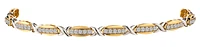 1.00 Carat of Lab Grown Diamonds Bracelet, 10kt Two Tone.....................NOW